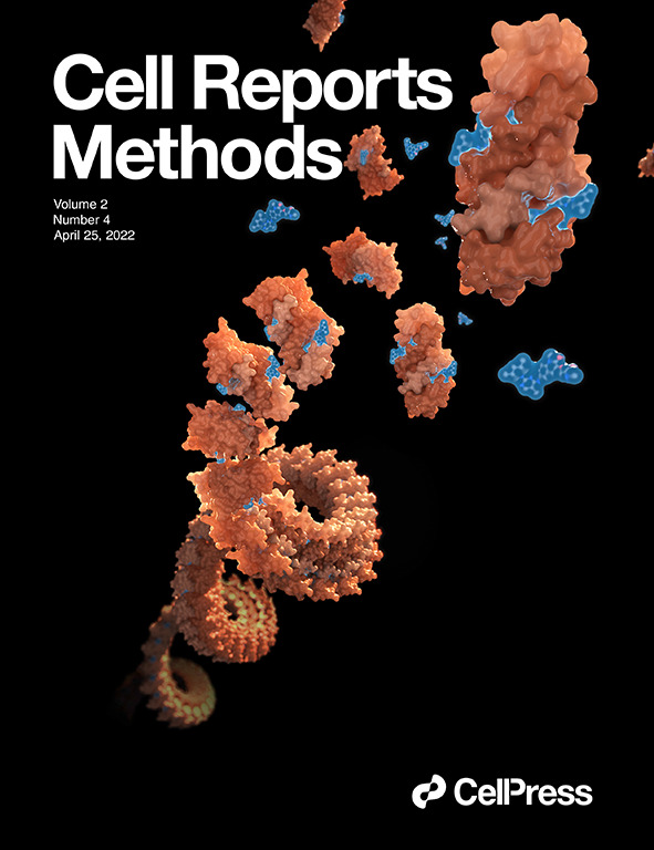 Cover of Cell Reports Methods Volume 2, Issue 4, 25 April 2022. Illustration: Veronica Falconieri Hays/Falconieri Visuals