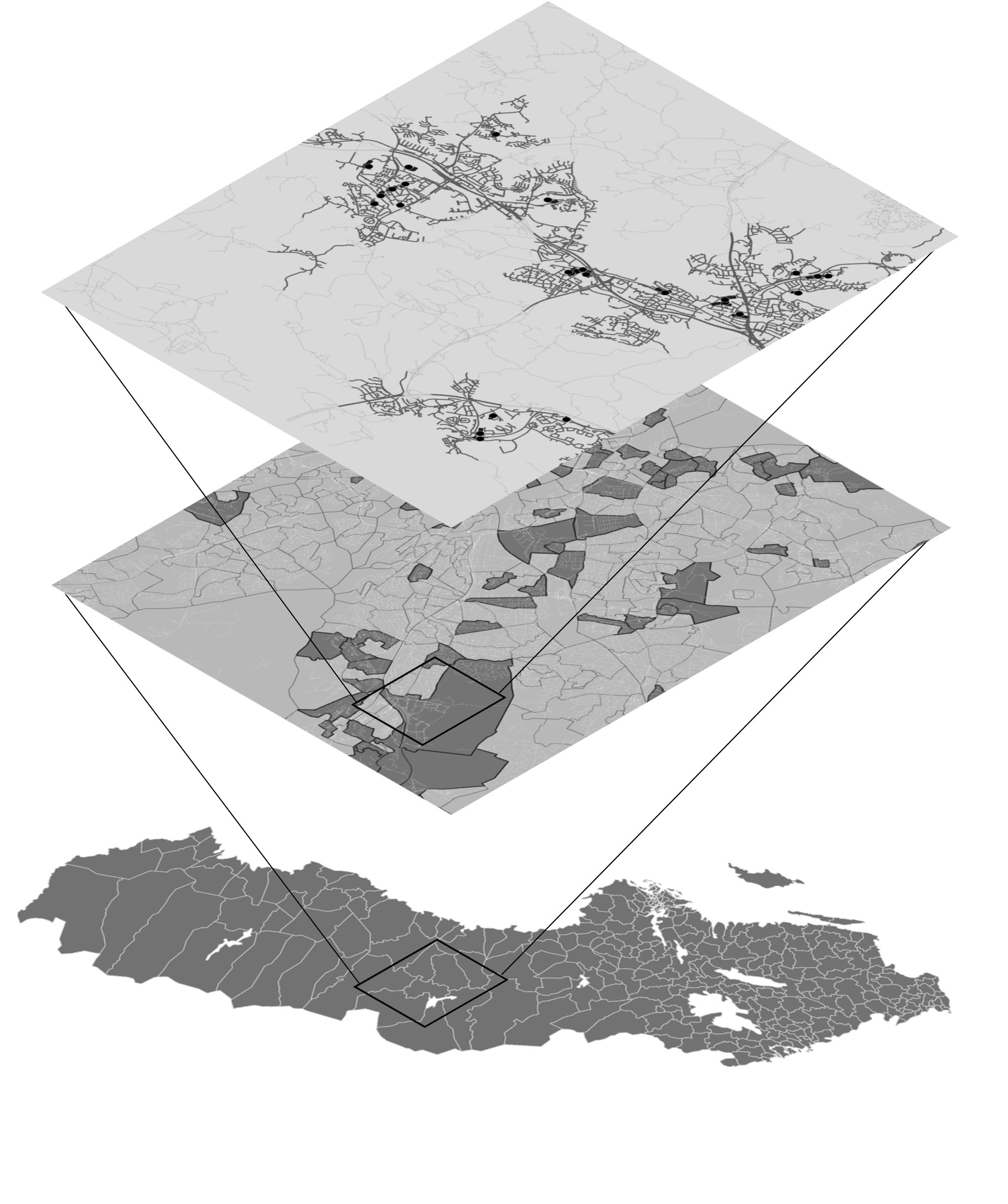 crime data in three levels across rural-urban continuum