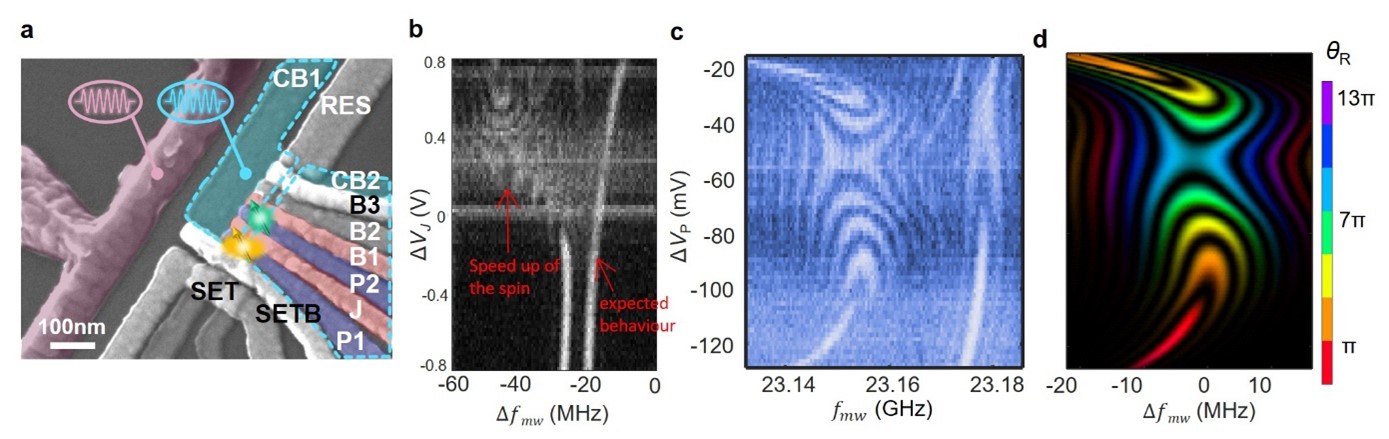 Device and finding of fast spin resonance