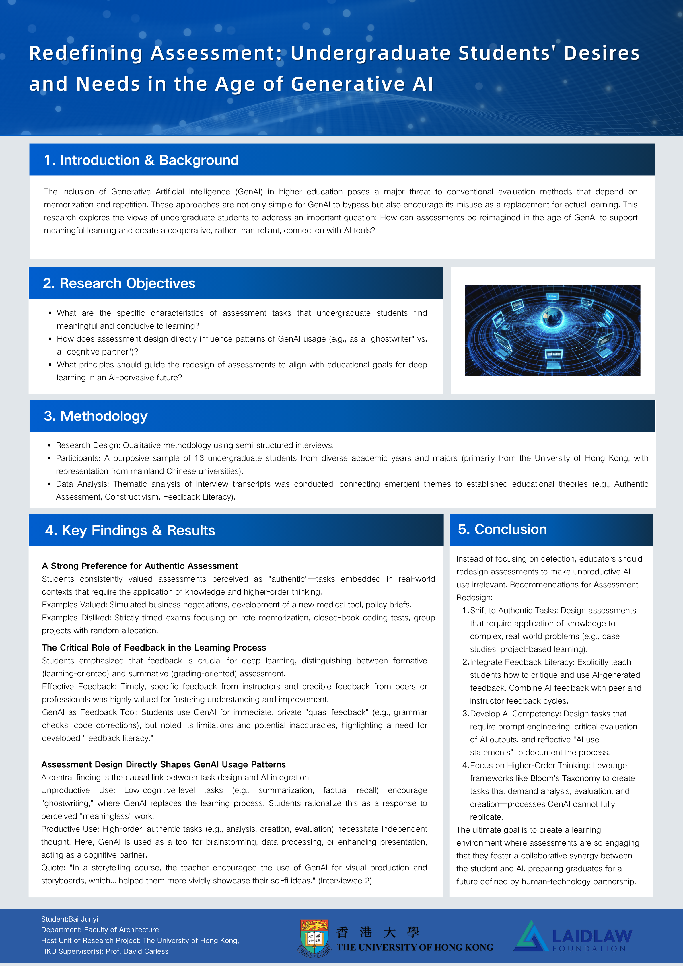 Poster:Beyond Cheating: Reshaping Undergraduate Assessment for Deep Learning in the Age of AI