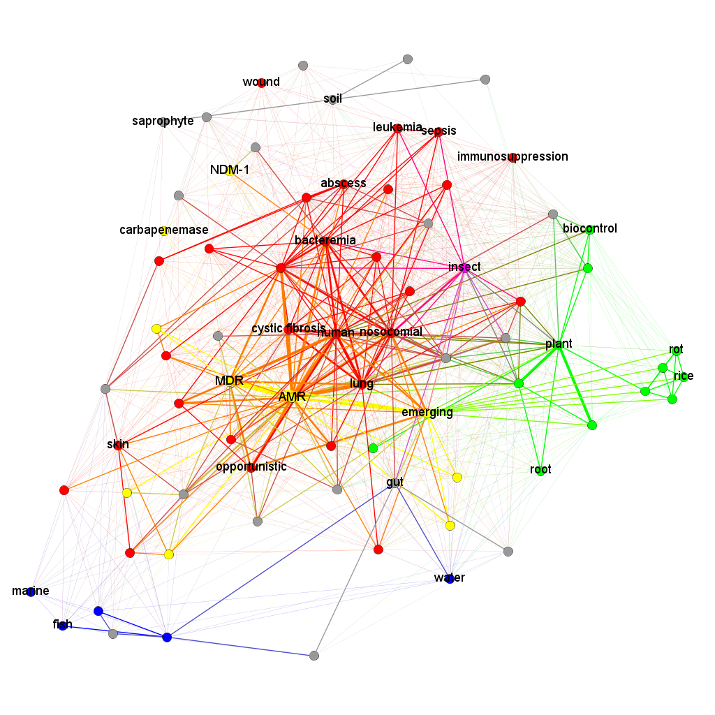 Graph "portrait" of lipoxygenase-carrying bacteria