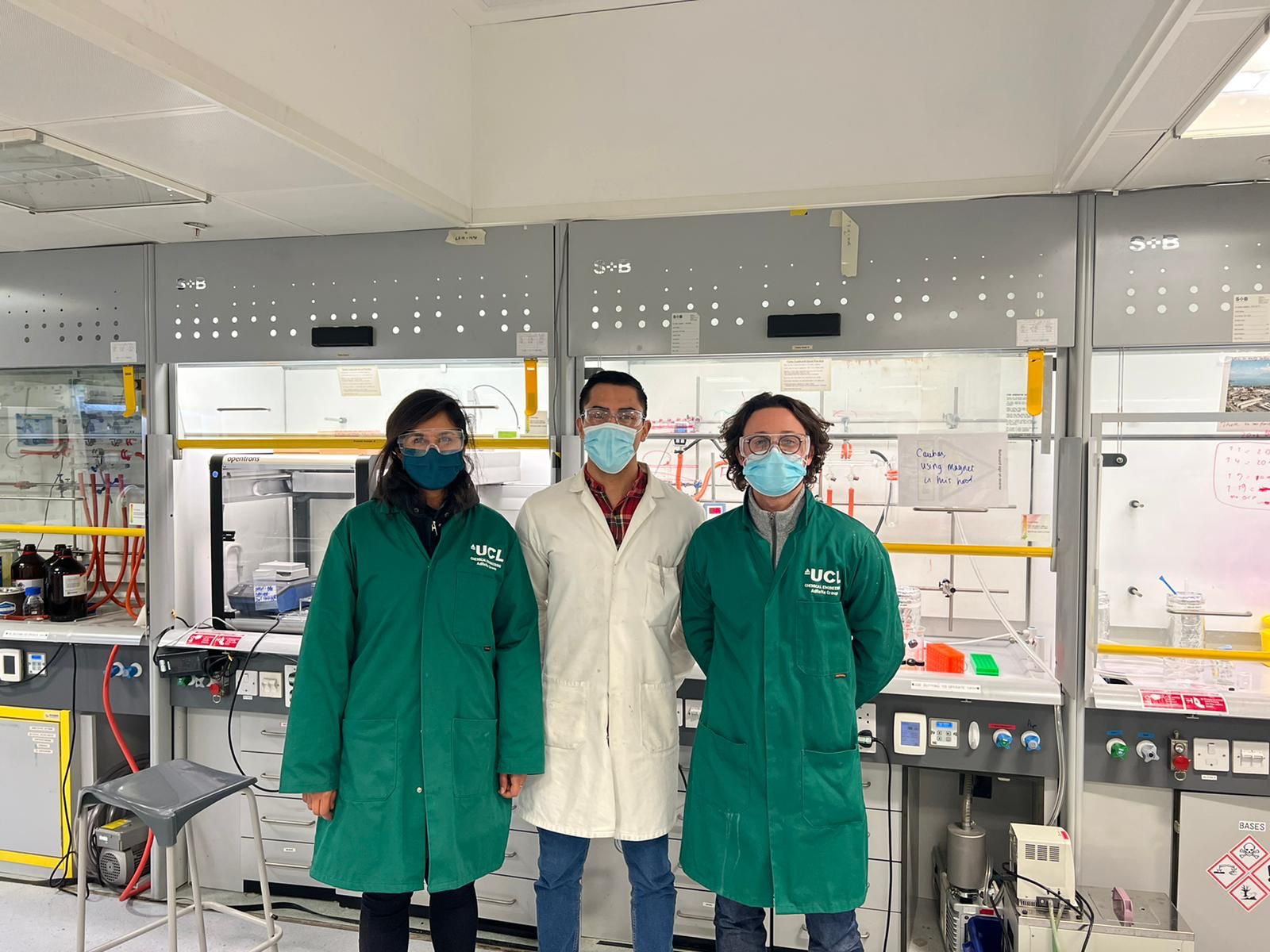 Working on my last start up (Sensopore) in the lab with my former co-founders!