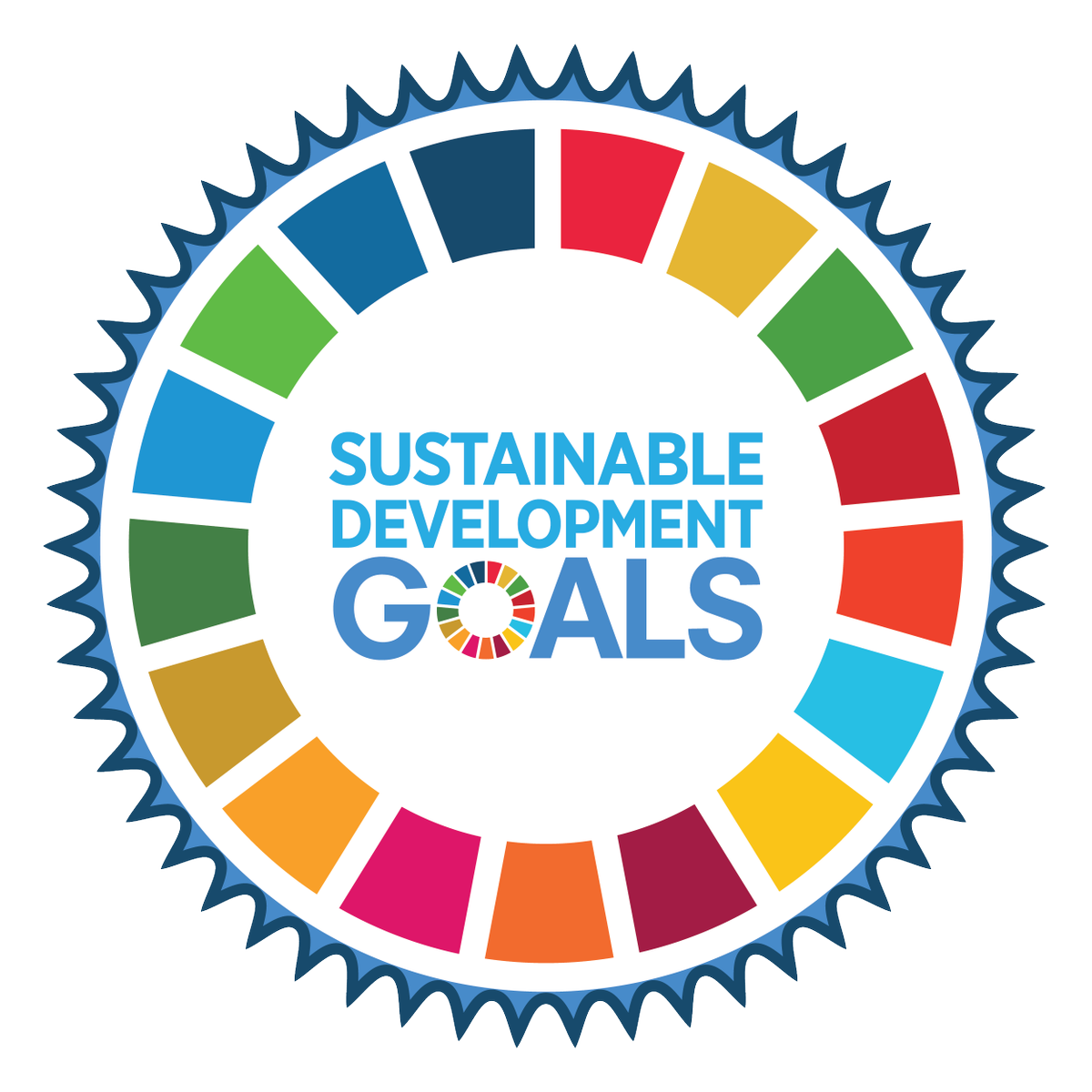 United Nations' Sustainable Development Goals shown on a Pinwheel