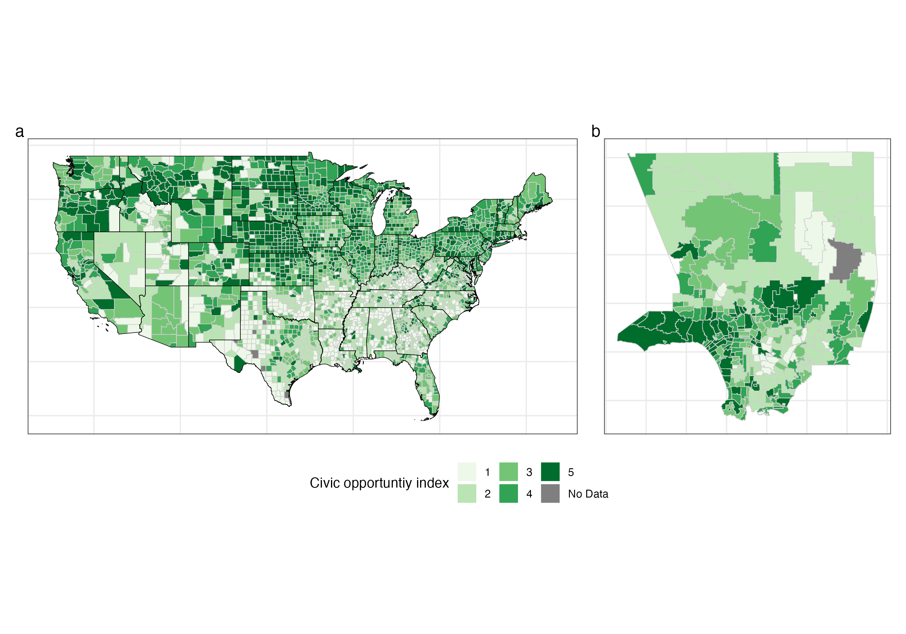 Map of Civic Opportunities in the United States (Source: de Vries, Kim, and Han 2023)