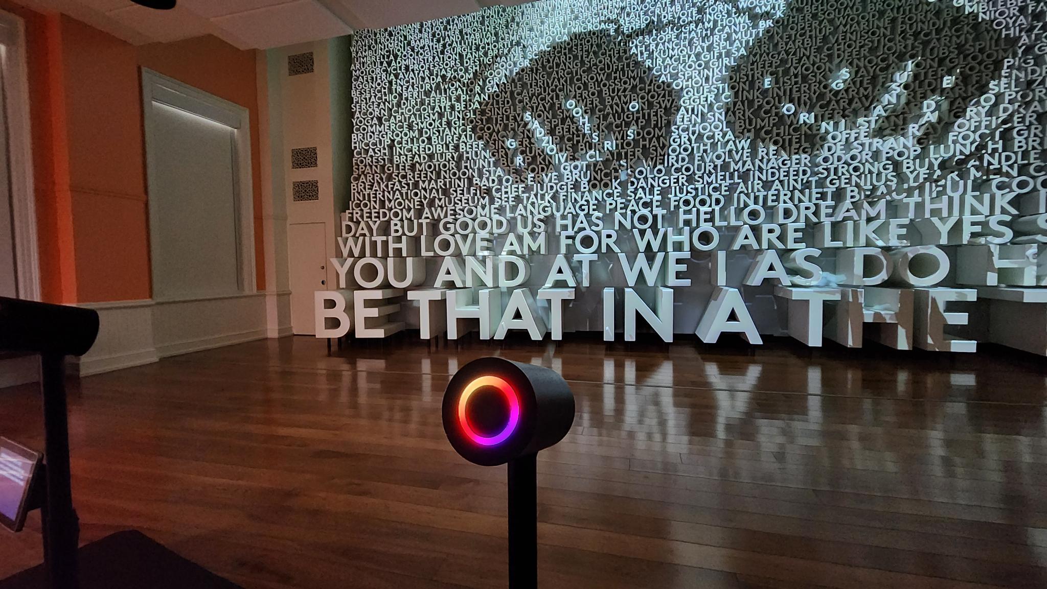 Planet Word Exhibit with mics