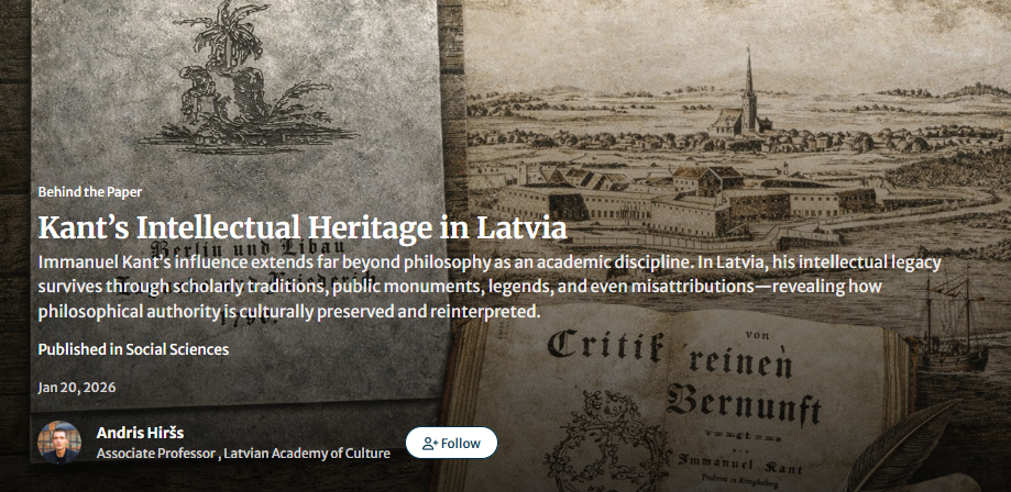 Kant’s Intellectual Heritage in Latvia