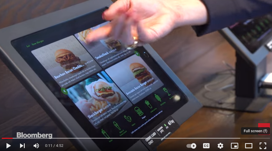 Shack Shack ipad kiosk