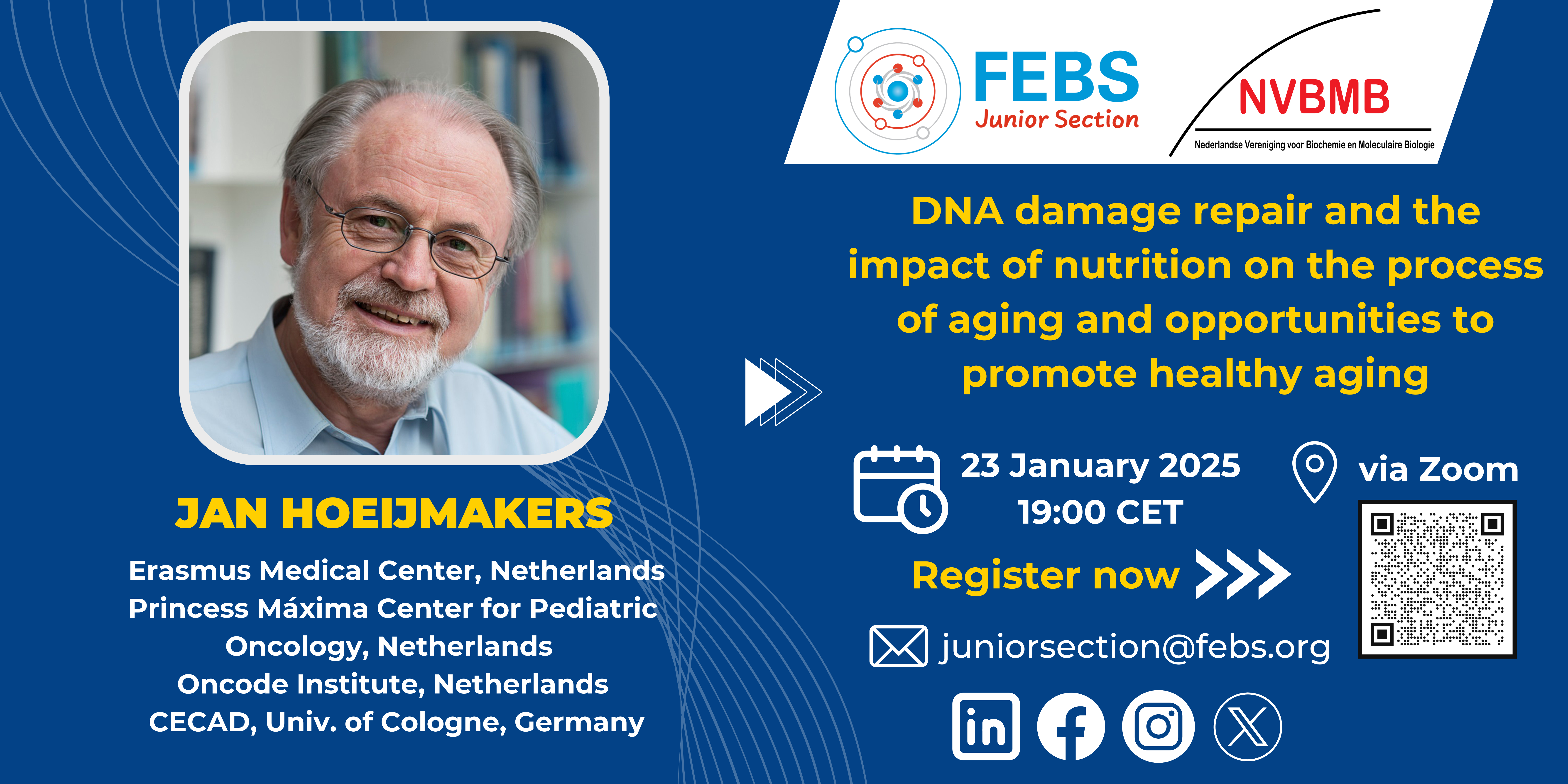 Jan Hoeijmakers' talk banner