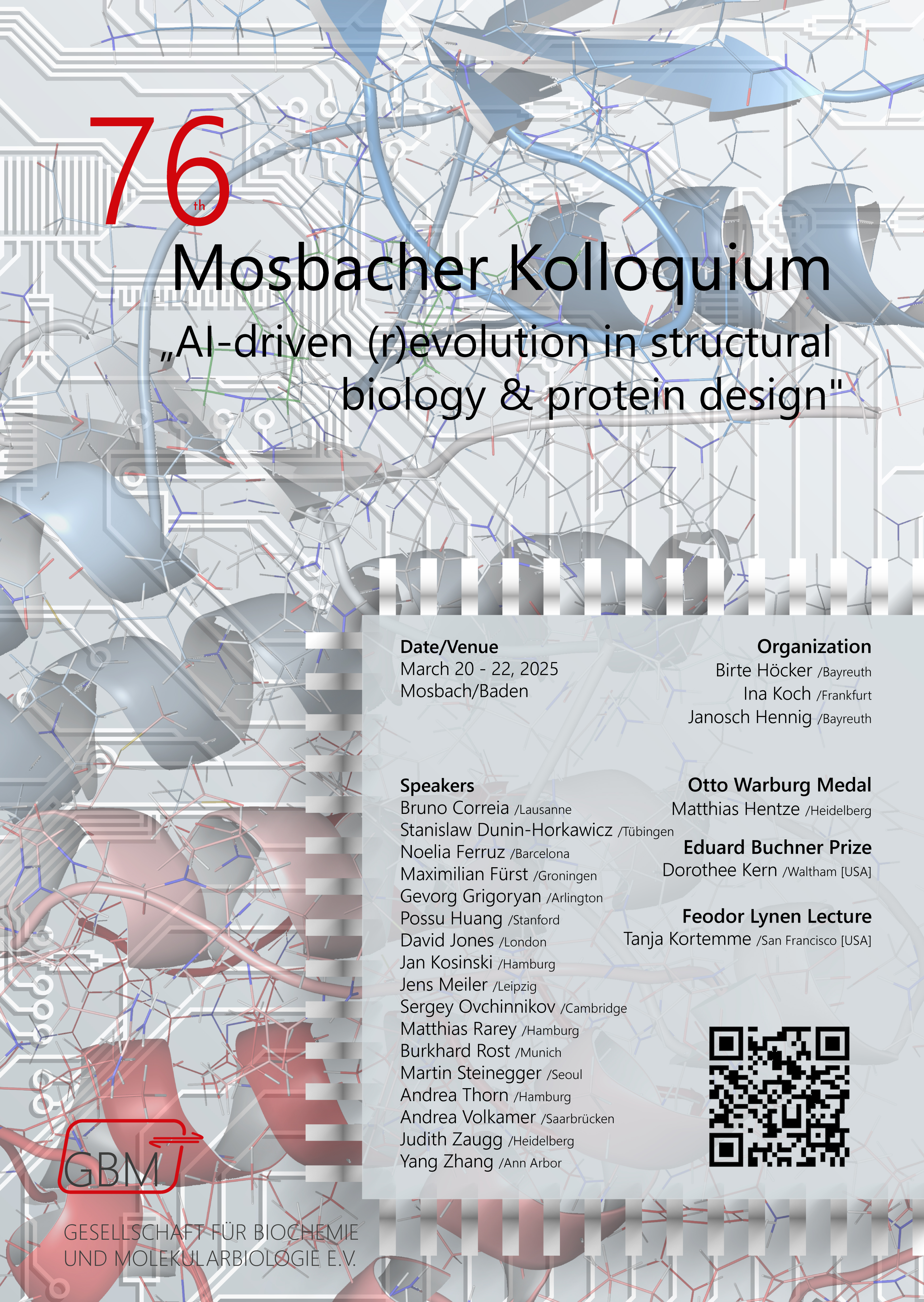 Mosbacher Kolloquium poster with speakers
