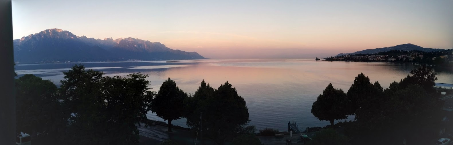 View on Lake Geneva from Montreux