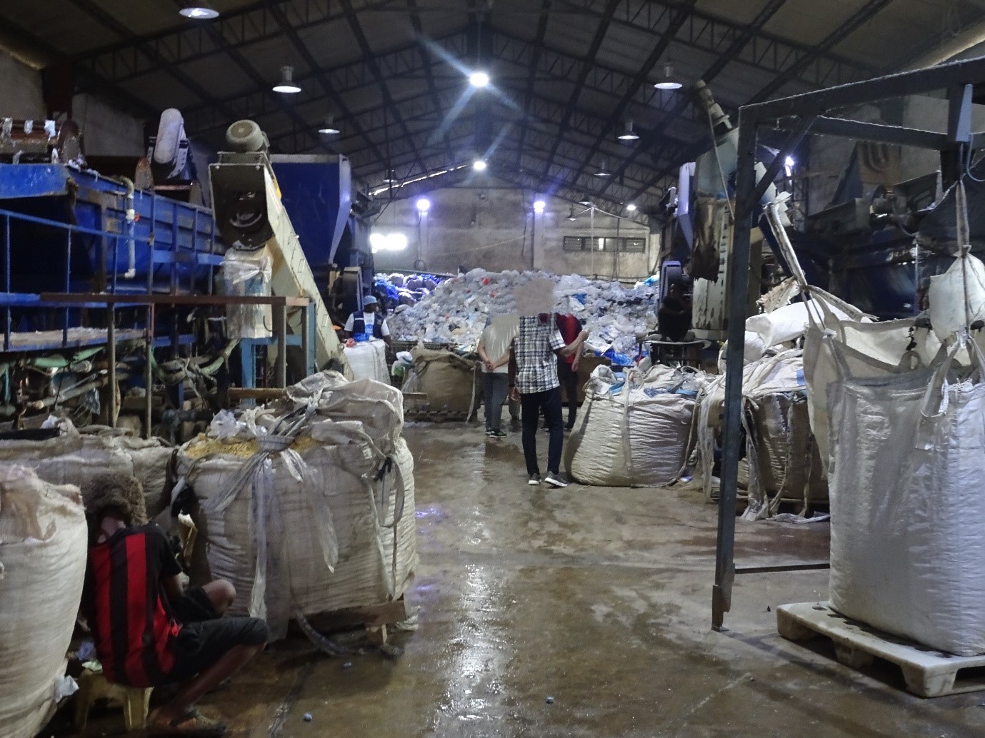 Plastic Waste Recycling Plant in Accra, Ghana.
