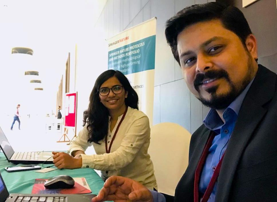 Vikash kumar and I at the booth during the YIM meeting Vikash kumar and I at the booth during the YIM meeting