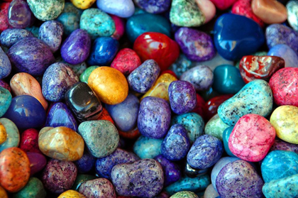 lots of different shaped and coloured stones