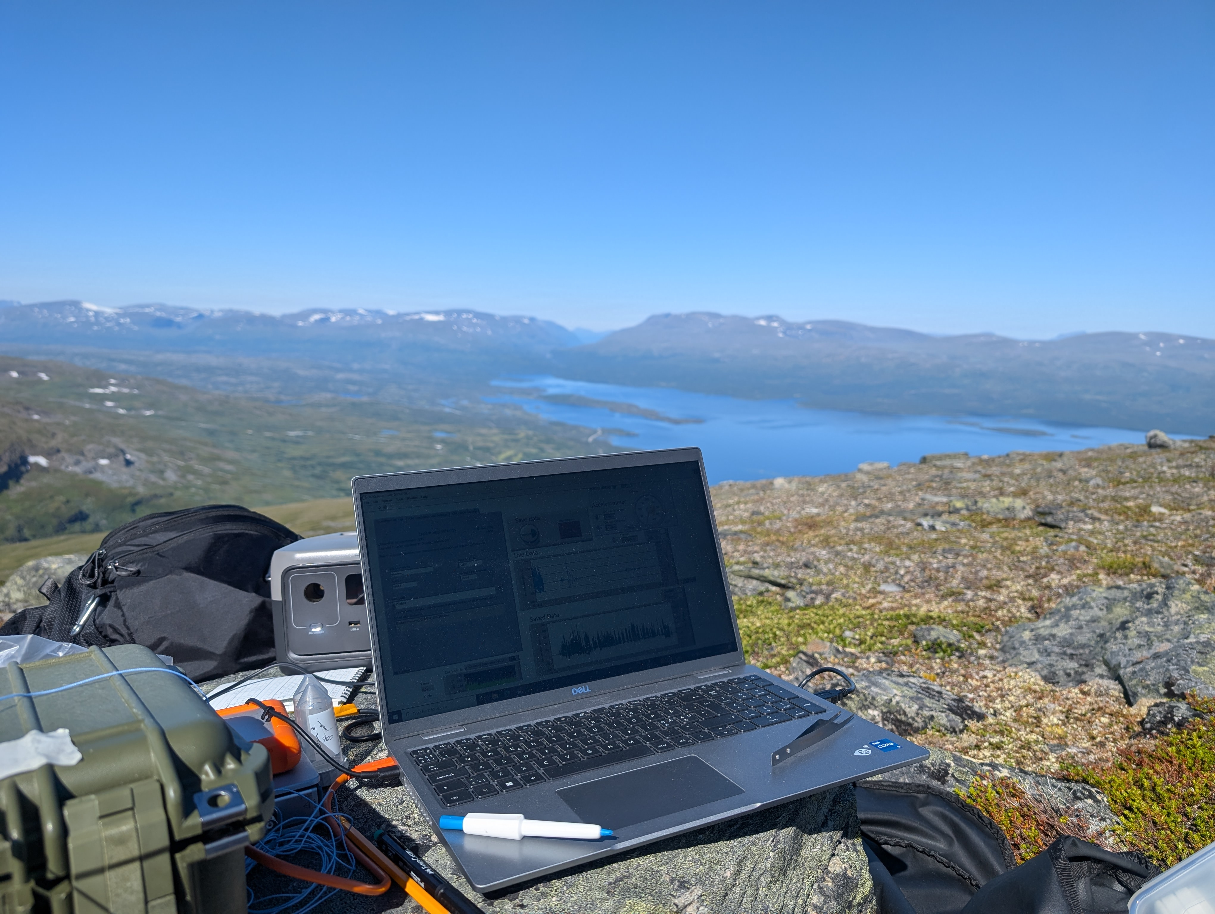 lab setup in the field