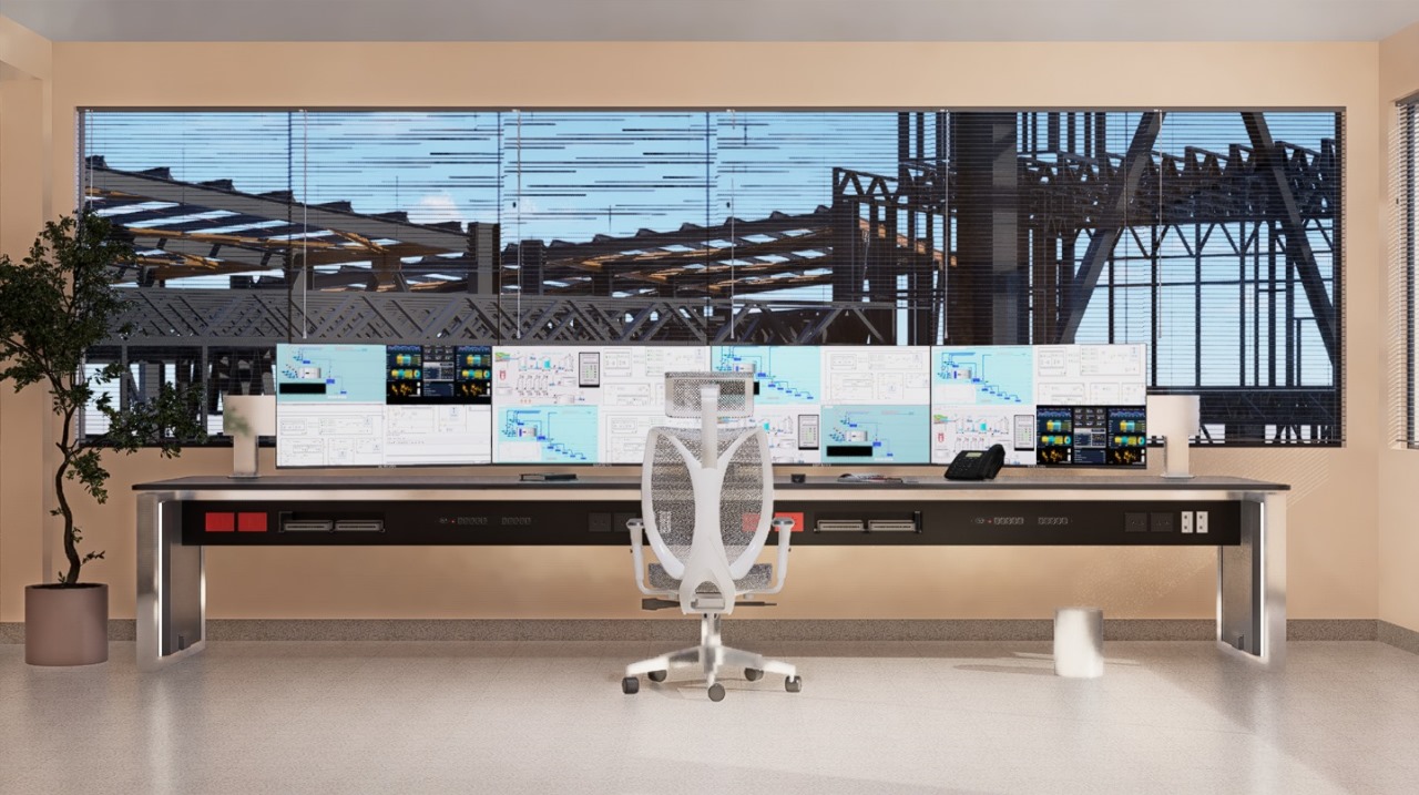 Consola de control para plantas industriales 