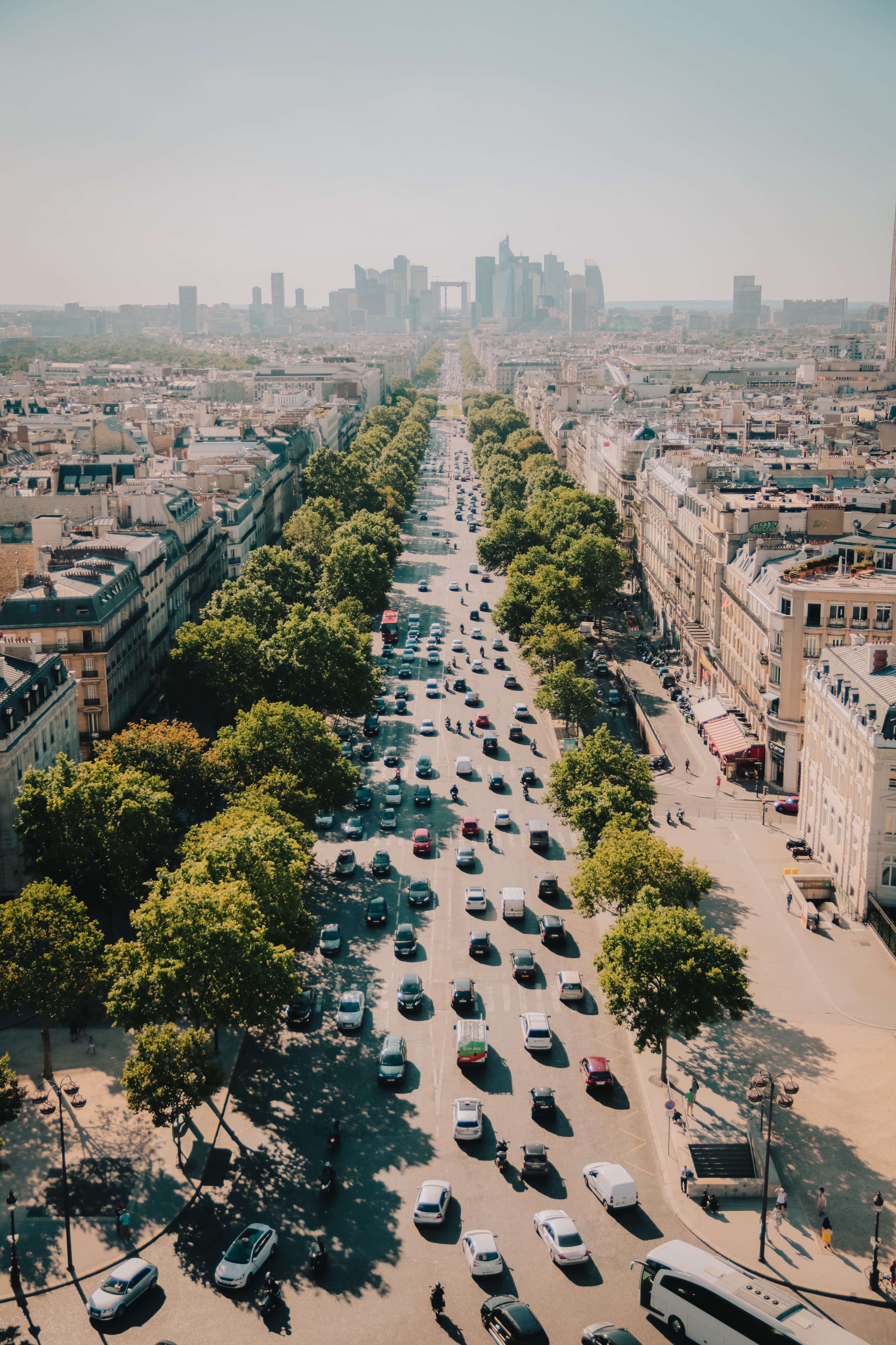 View from Arc de Triomphe over Paris, France. Photo: Maximilian Zahn