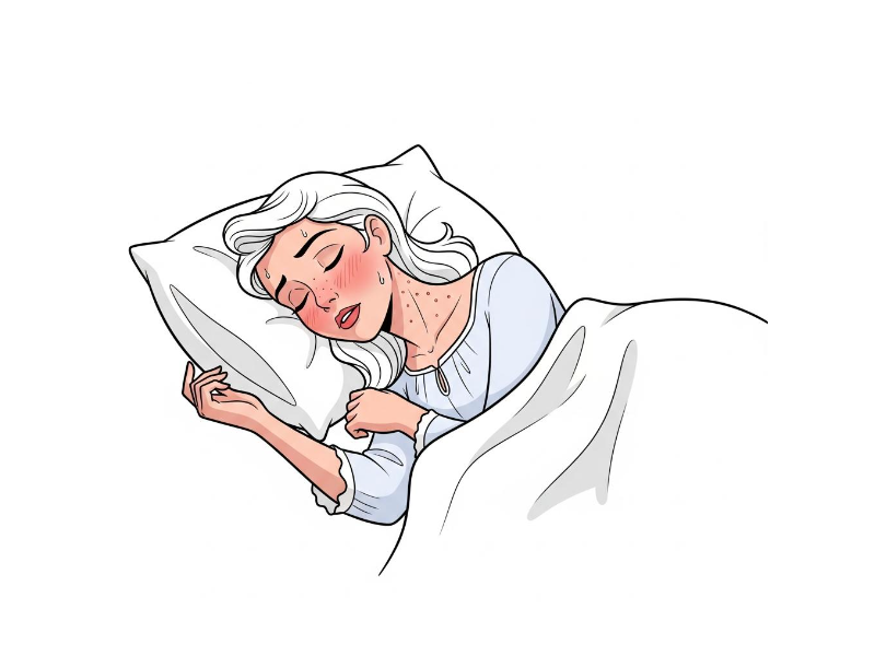 Sleeping Beauty suffering from a viral infection