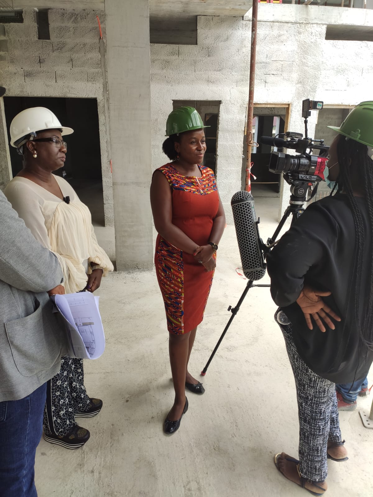 Being interviewed for a TV program in Cote d’Ivoire showing the work we were doing at my previous fund, investing in a medical clinic to scale their activities