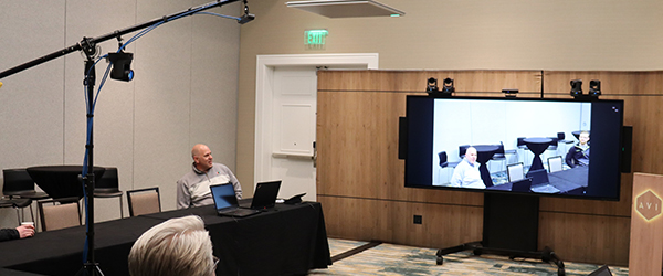 AVI Systems created the Beyond the Bar Intelligent Camera Demo which features a multi-camera presenter and active speaker tracking solutions. 