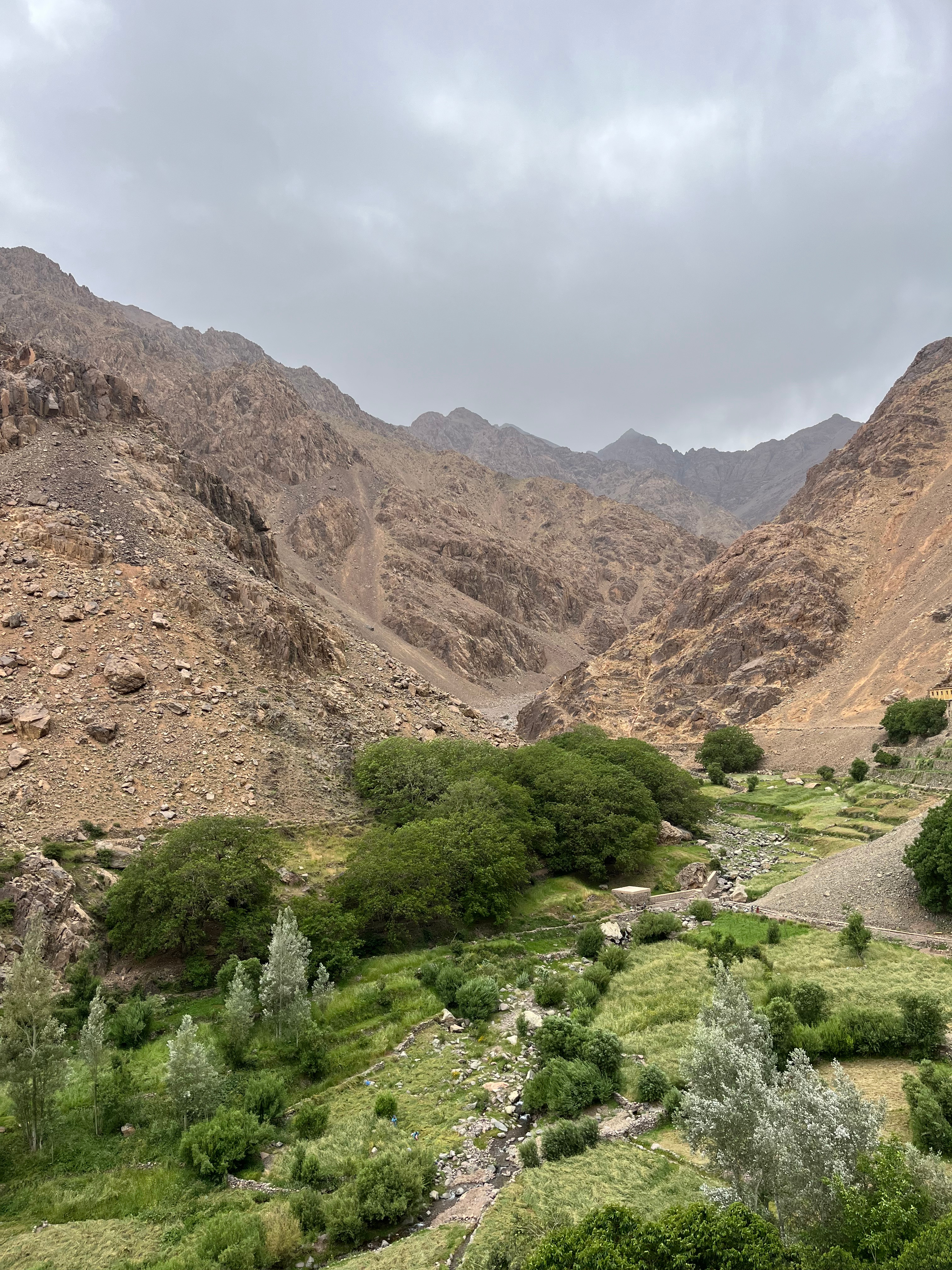 View of the fields in Toubkal