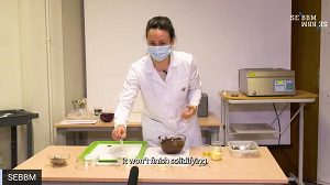 Video screengrab of a SEBBM chocolate workshop