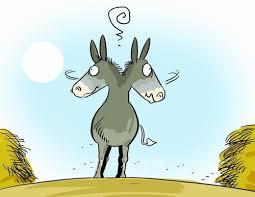 Buridán's donkey question