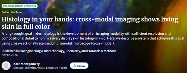 Histology in your hands: cross-modal imaging shows living skin in full color