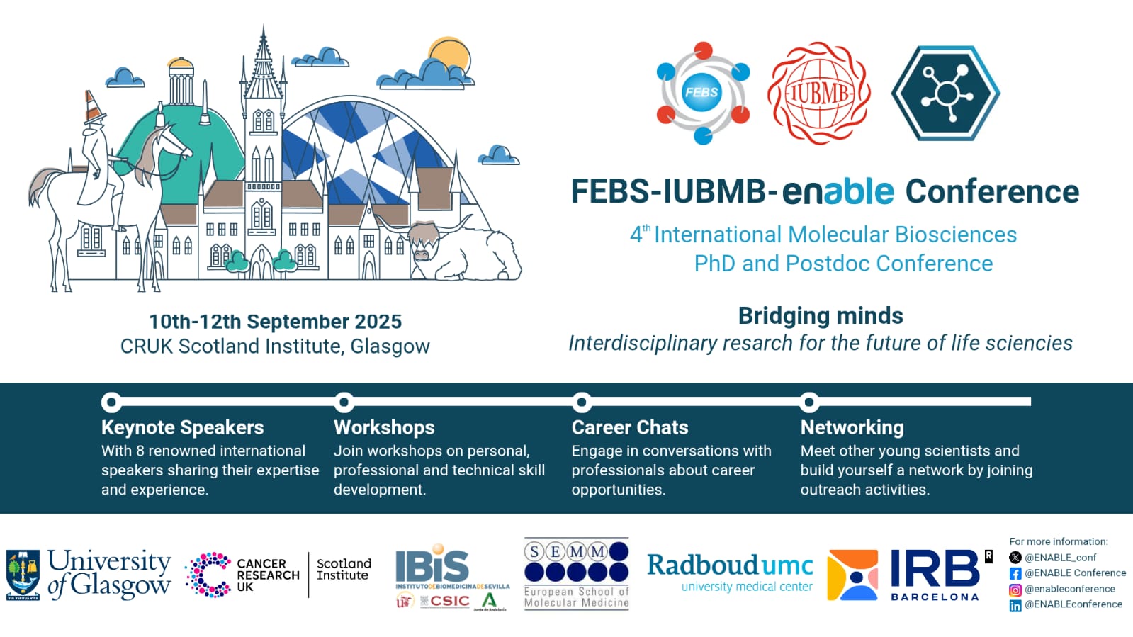 Banner FEBS-IUBMB-ENABLE 2025 Conference