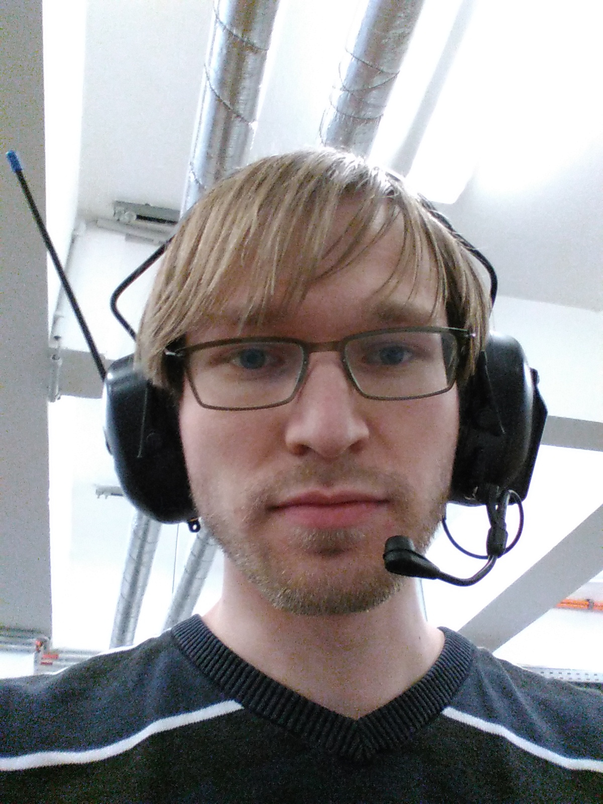 Benjamin Schäfer in 2017, during an experiment