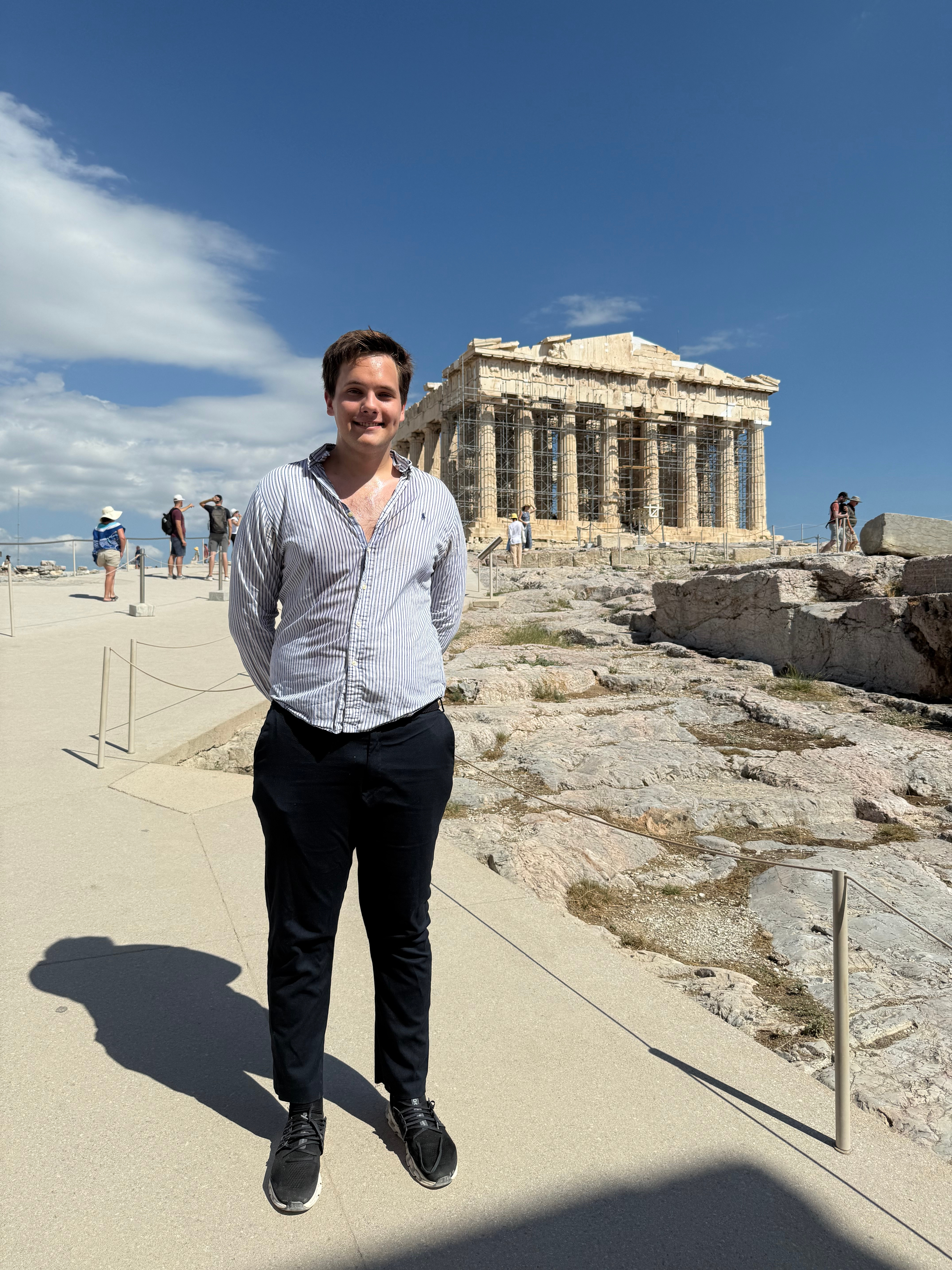 Me during the Greek leg of my Laidlaw research project trip in Summer of 2025