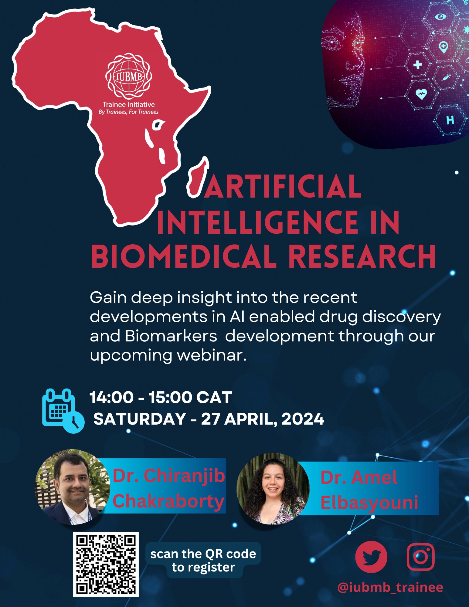 IUBMB Trainee Initiative webinar poster IUBMB Trainee Initiative webinar poster