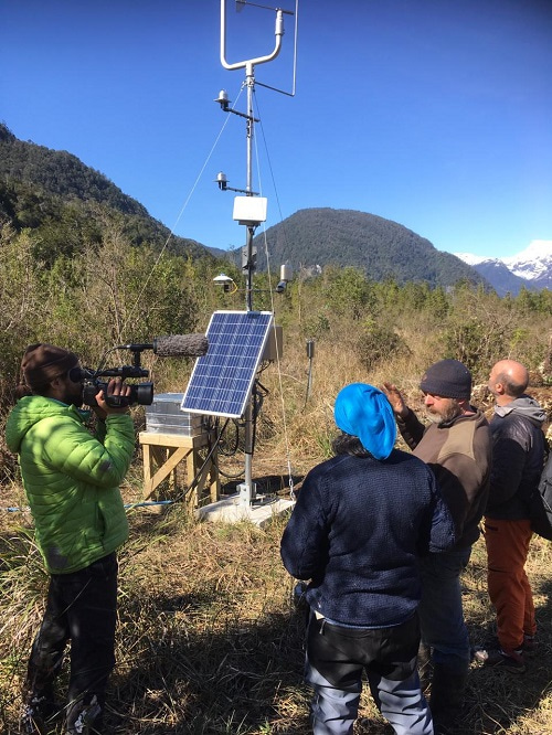 Participants of the “Station Meteo Patagonia Explorer” project, at the Laguna San Rafael National Park ecosystem