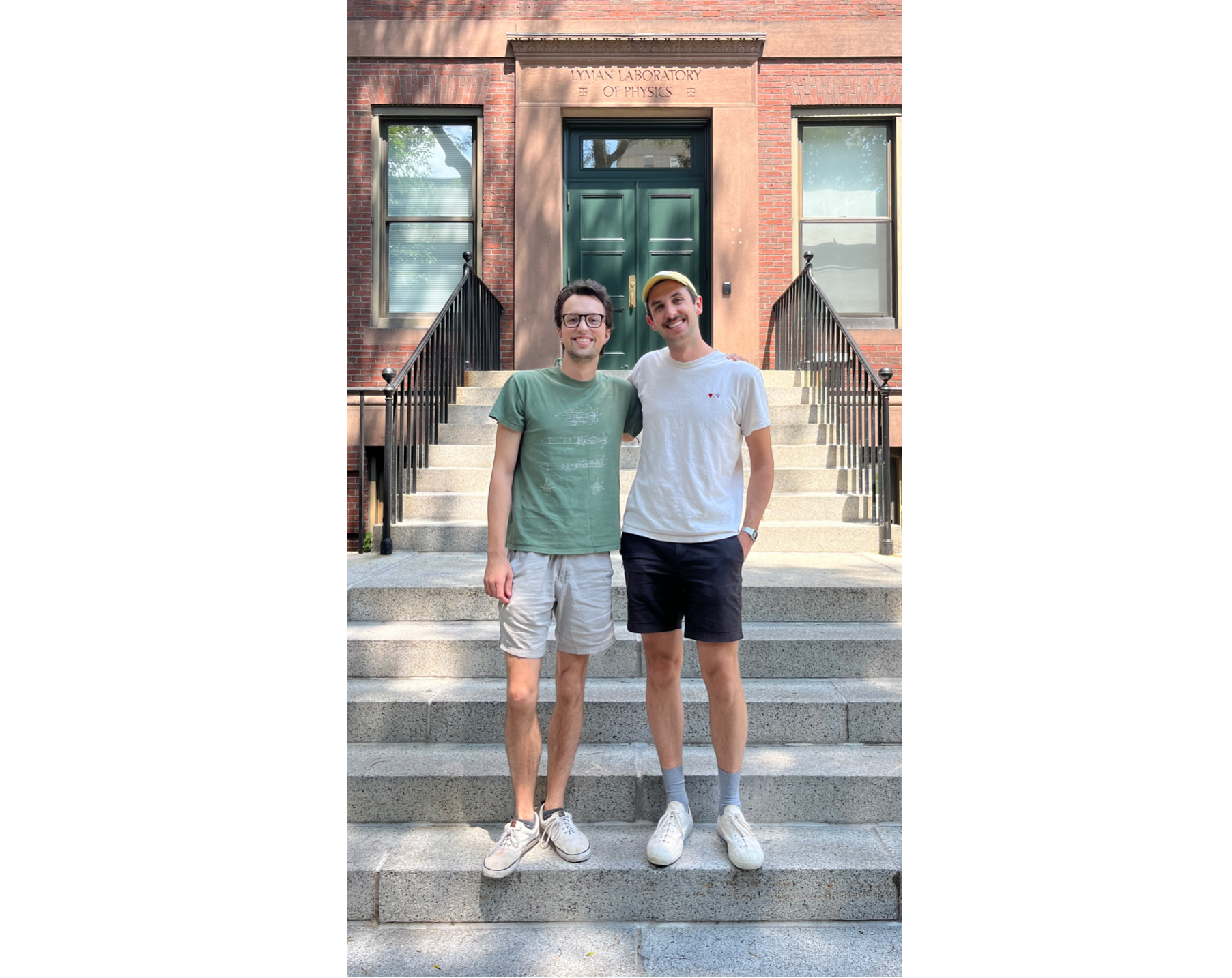 Our esteemed co-authors, Jonathan Dietz and Aaron Day, stand next to each other, posing for a picture.