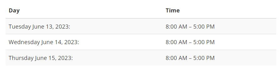 2023 InfoComm Testing