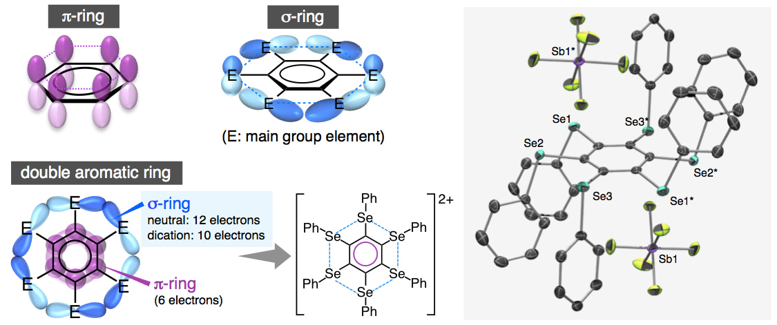 Double aromaticity arising from σ- and π-rings