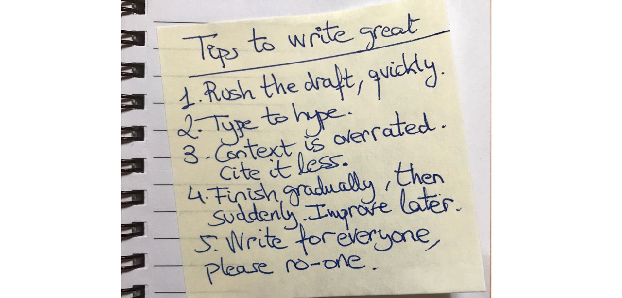 How not to write well
