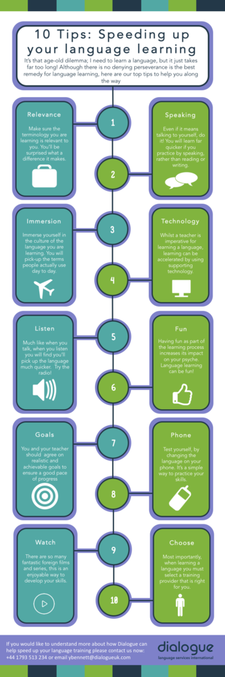 10 Tips: Speeding up your language learning