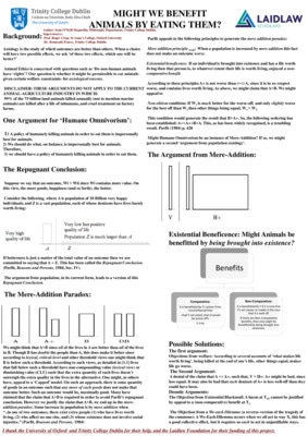 2018 Laidlaw Scholars - Seán O'Neill McPartlan - Research Poster