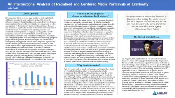 An Intersectional Analysis of Racialized and Gendered Media Portrayals of Criminality