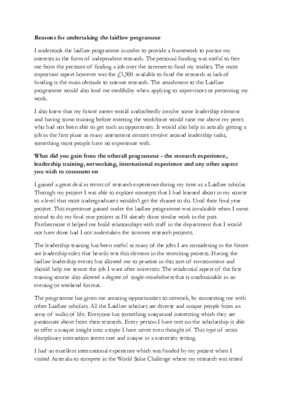 Laidlaw Leadership Final Report