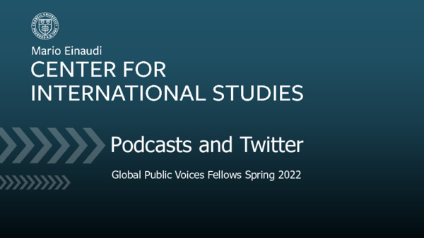 Developing Podcast & Twitter Skills