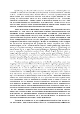 Reflections on Leadership