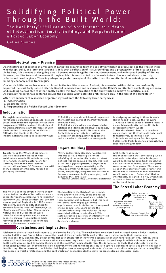 Solidifying Political Power Through the Build World - final poster