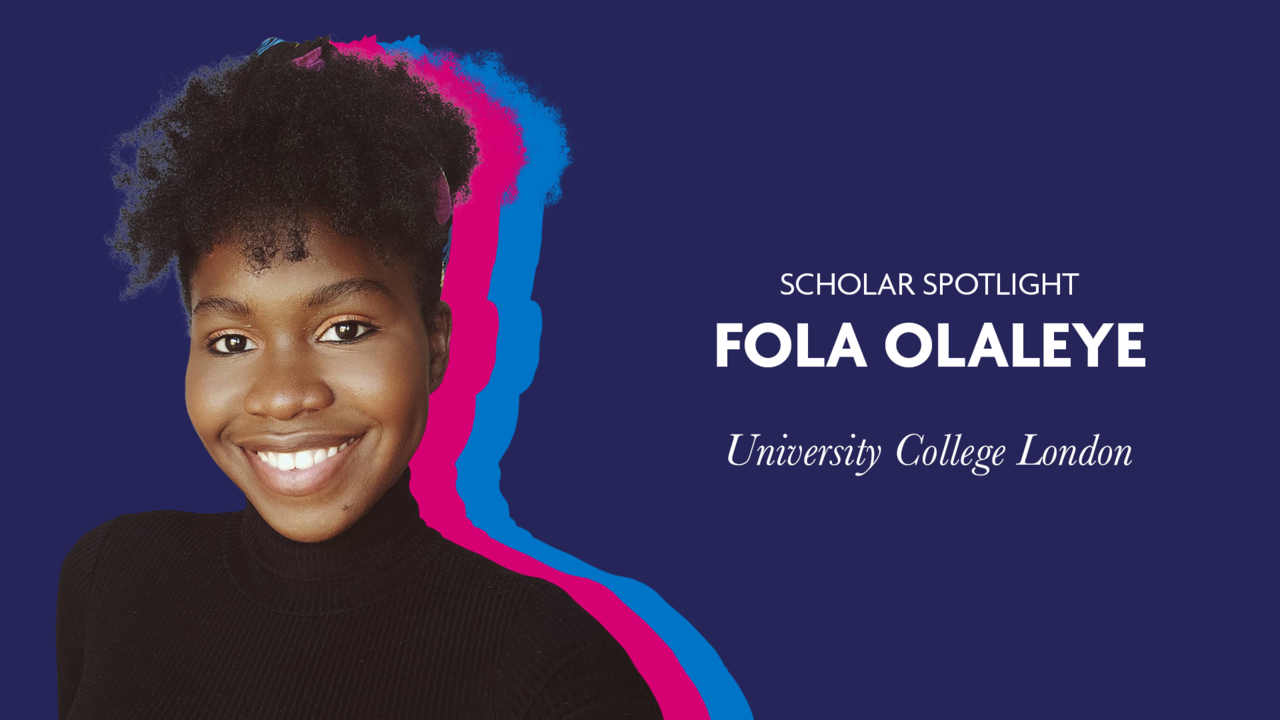 Scholar Spotlight - Fola Olaleye 