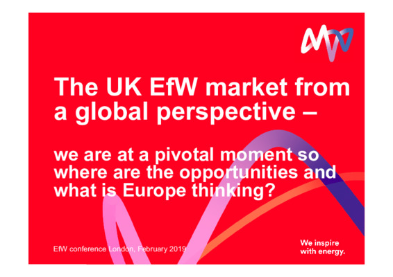 EfW 2019: The UK EfW market from a global perspective