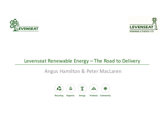 EfW 2019: Levenseat renewable energy - the road to delivery