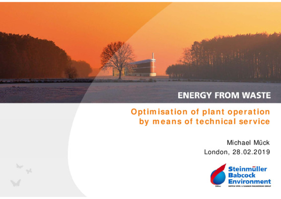 EfW 2019 Lessons from abroad: Optimisation of plant operation by means of technical service