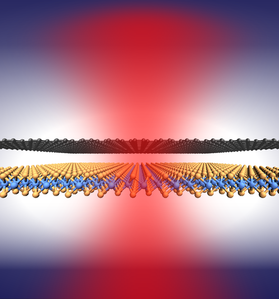Graphene as an integrated optical filter for two-dimensional semiconductors