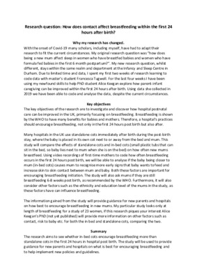 An updated research proposal due to COVID-19; how my research question has changed.