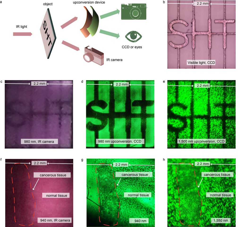 Solution-processed quantum dots make infrared light visible 